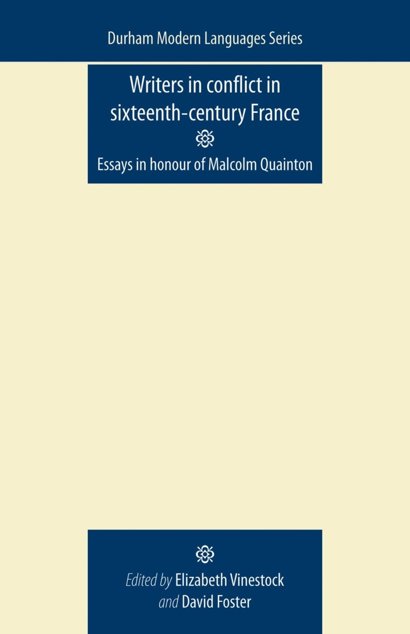 Cover image for Writers in Conflict in Sixteenth-Century France ISBN 9780719085871