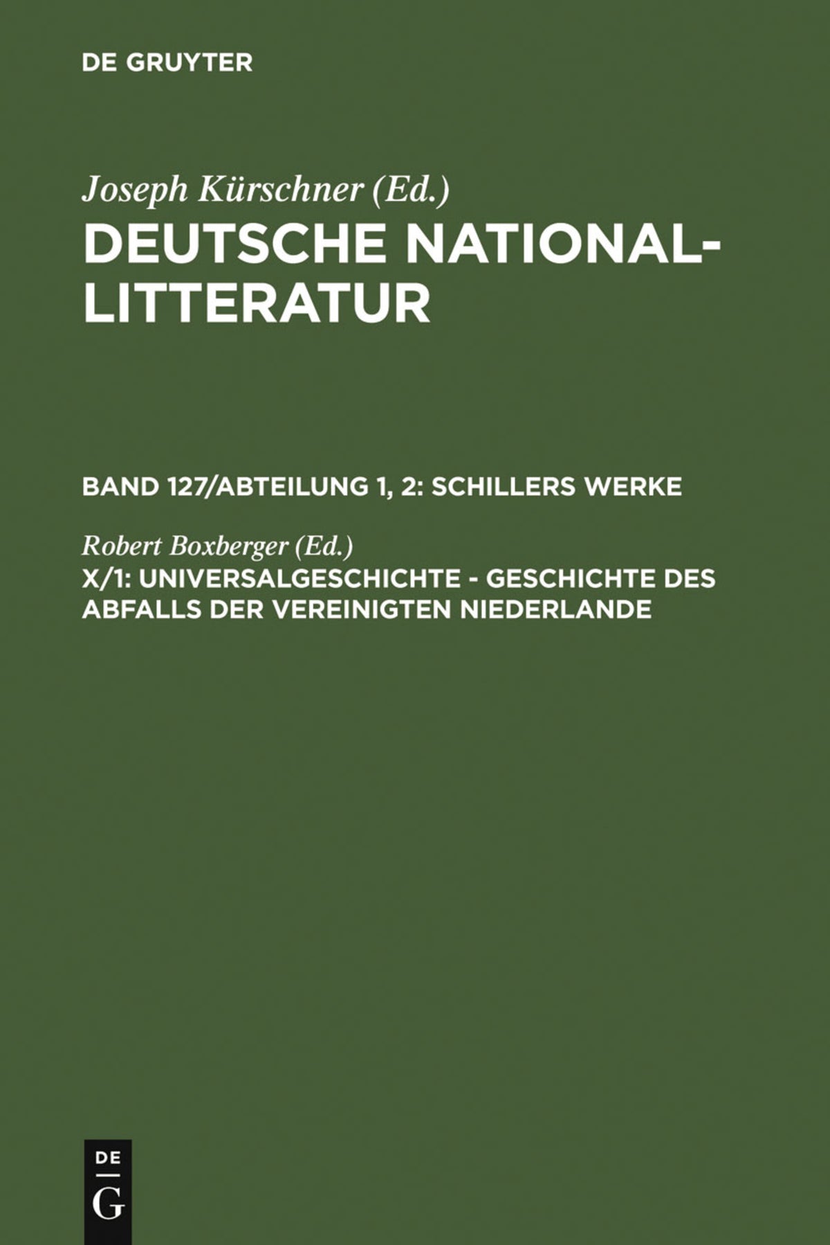 Cover image for Universalgeschichte ISBN 9783111061610