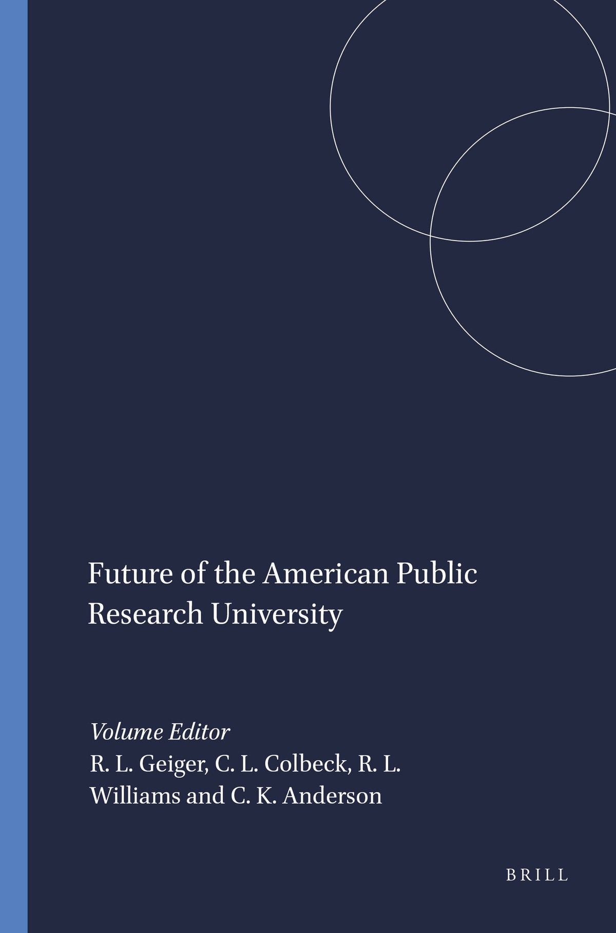 Cover image for Future of the American Public Research University ISBN 9789087900472
