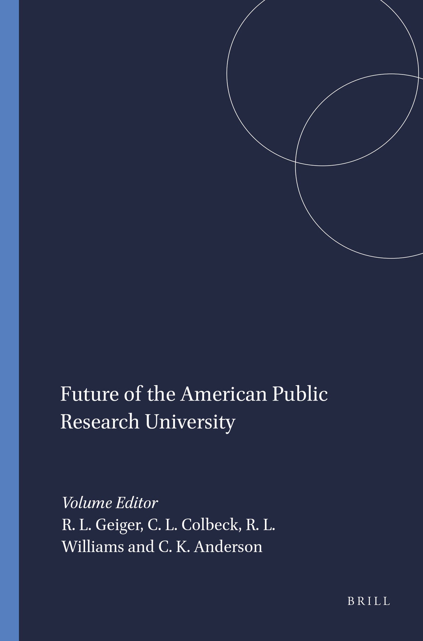 Cover image for Future of the American Public Research University ISBN 9789087900472