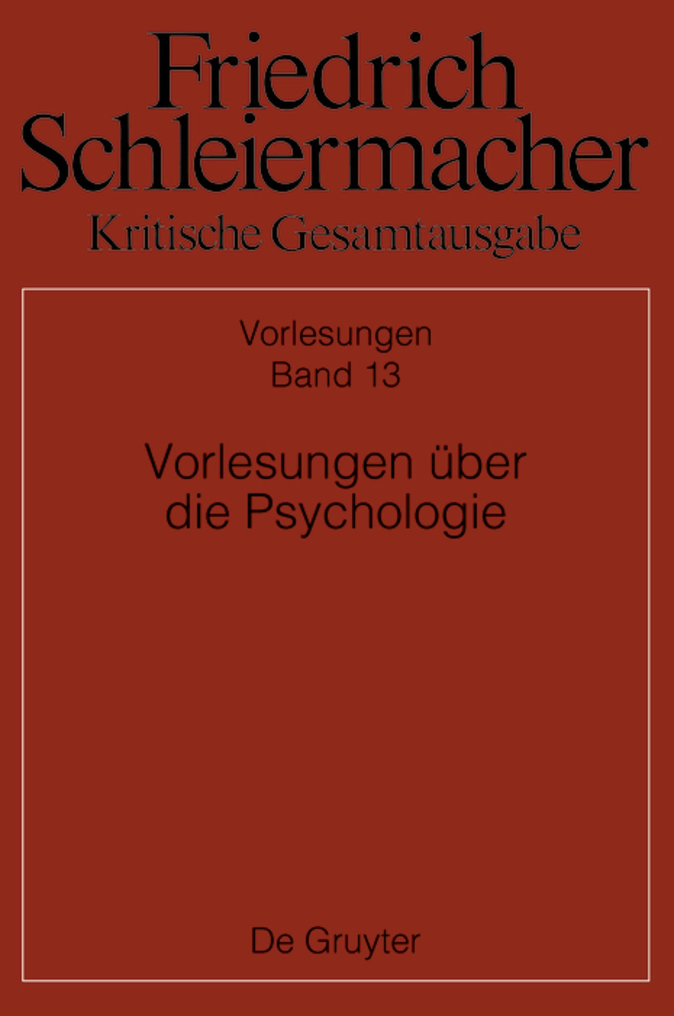 Vorlesungen über die Psychologie
