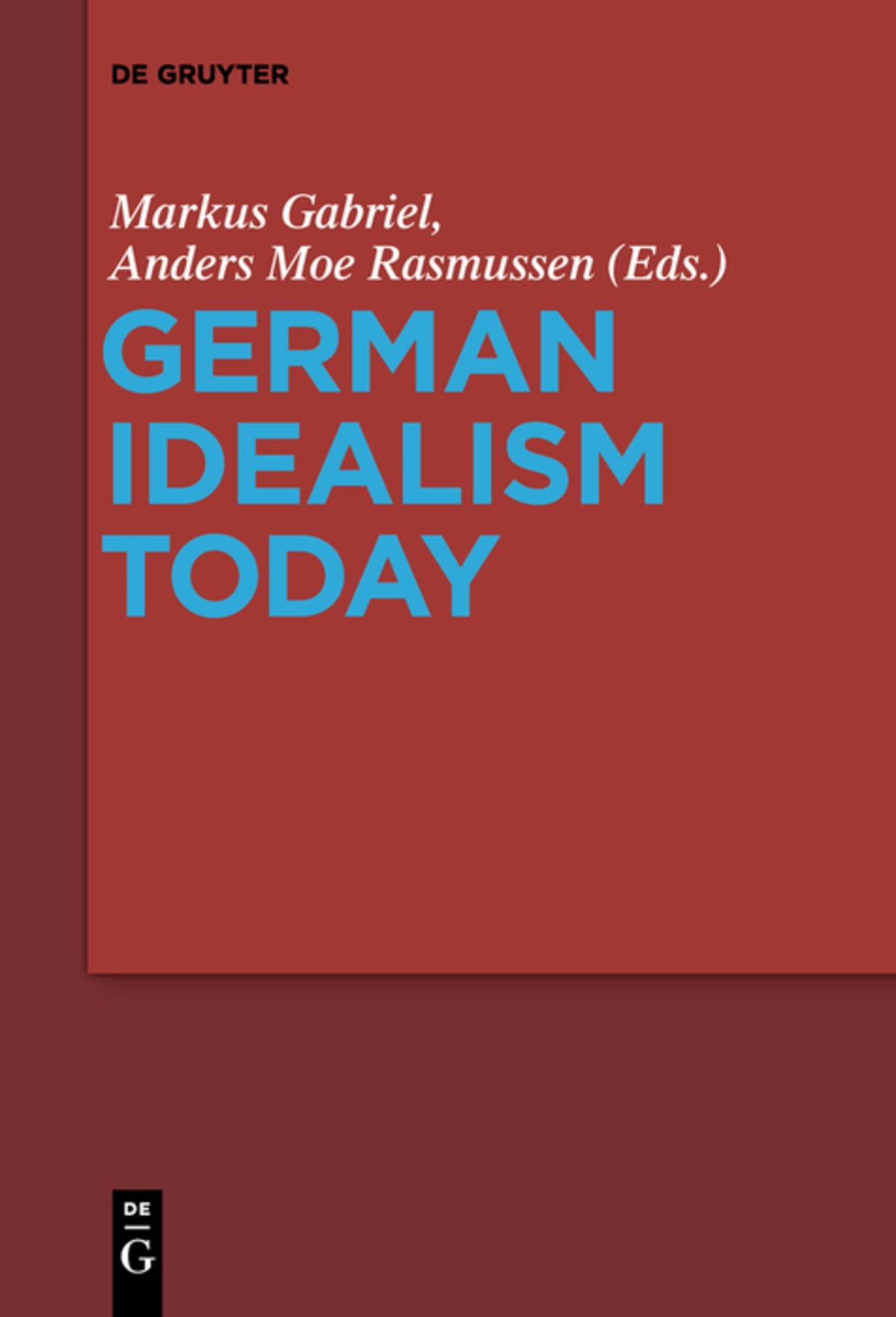Cover image for German Idealism Today ISBN 9783110653434