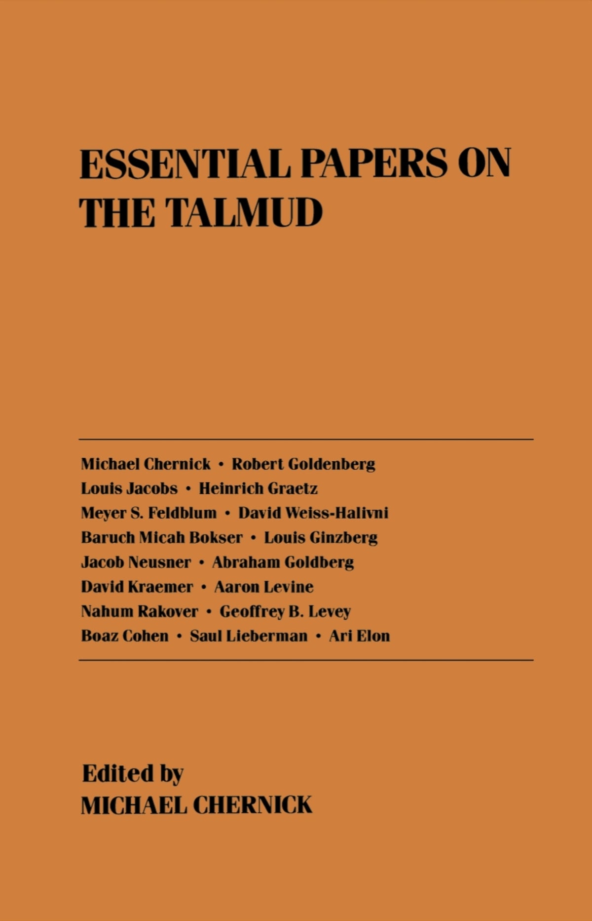 Cover image for Essential Papers on the Talmud ISBN 9780814715055