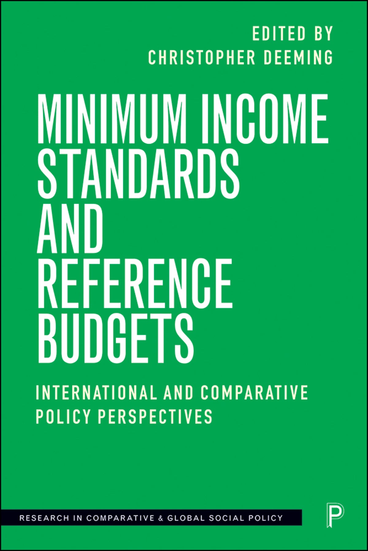 Cover image for Minimum Income Standards and Reference Budgets ISBN 9781447352952