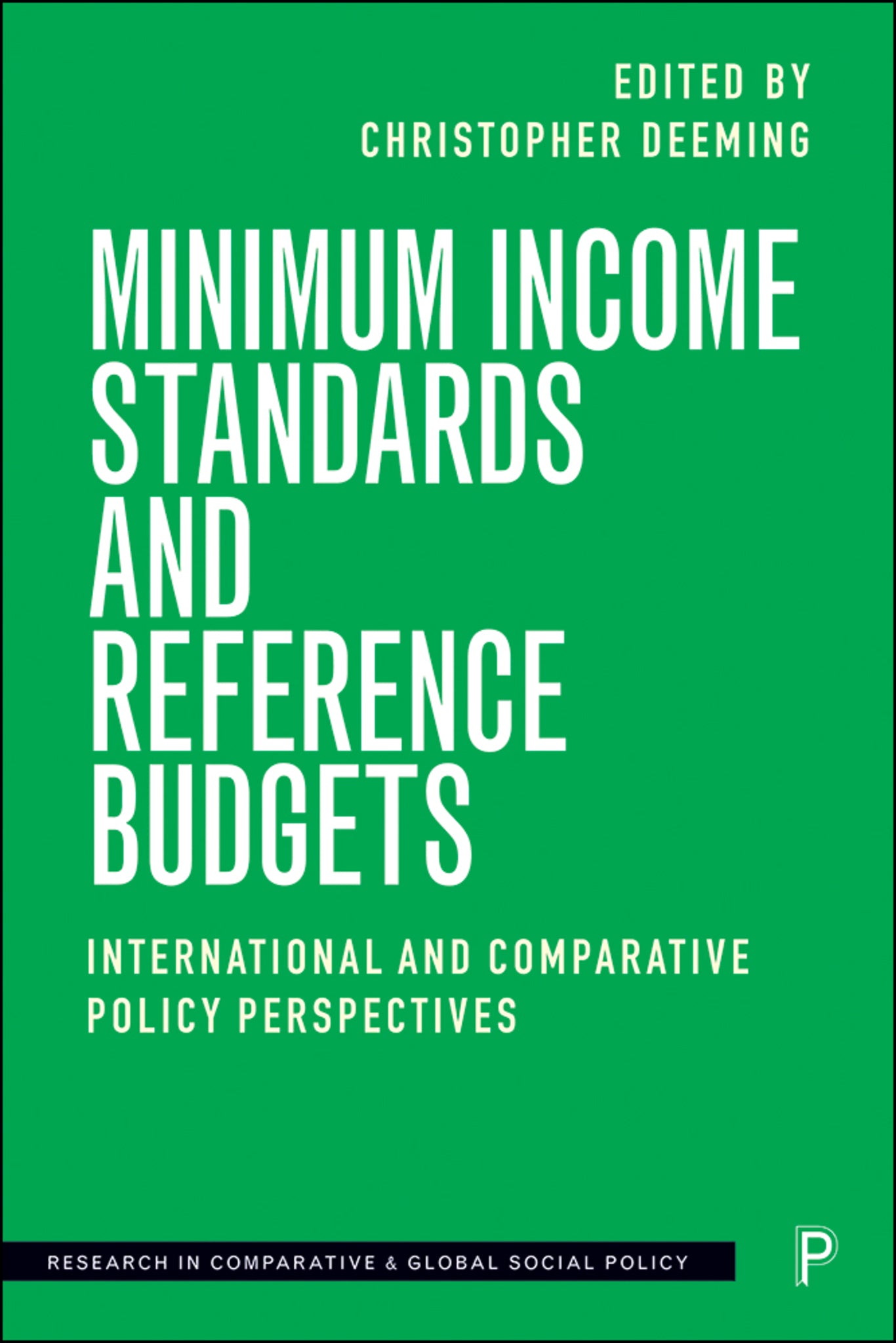 Cover image for Minimum Income Standards and Reference Budgets ISBN 9781447352952