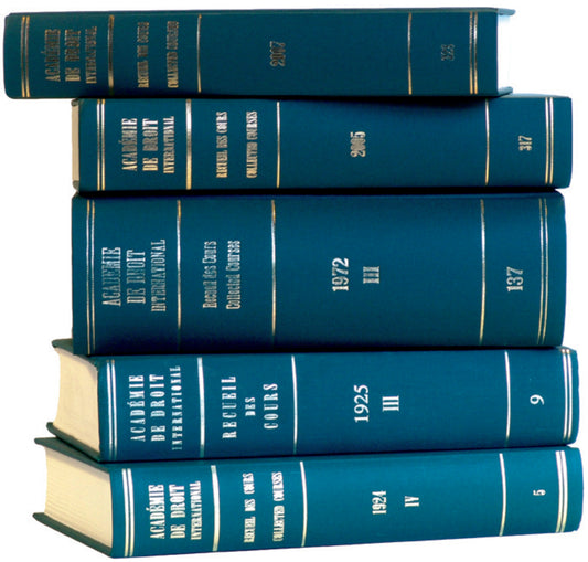 Recueil des cours, Collected Courses, Tome/Volume 304 (2003)