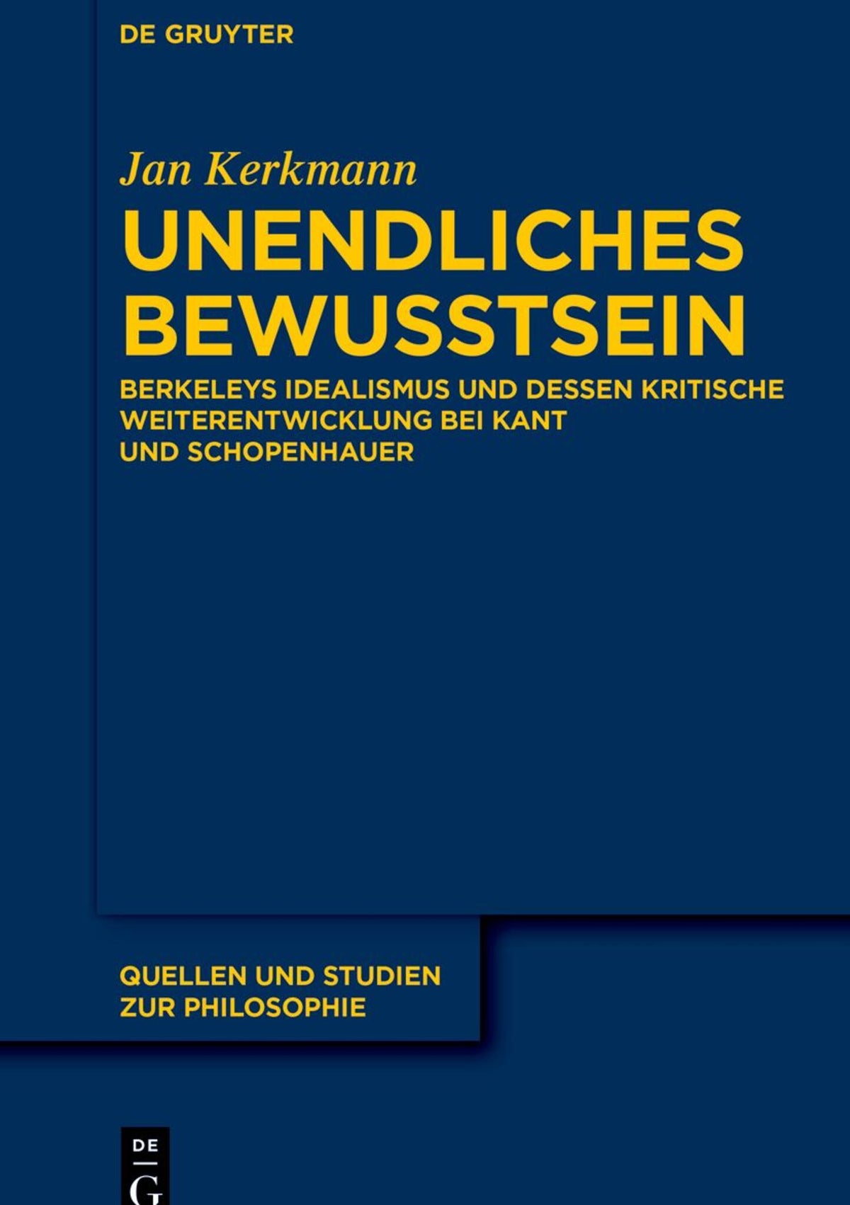 Cover image for Unendliches Bewusstsein ISBN 9783111361659