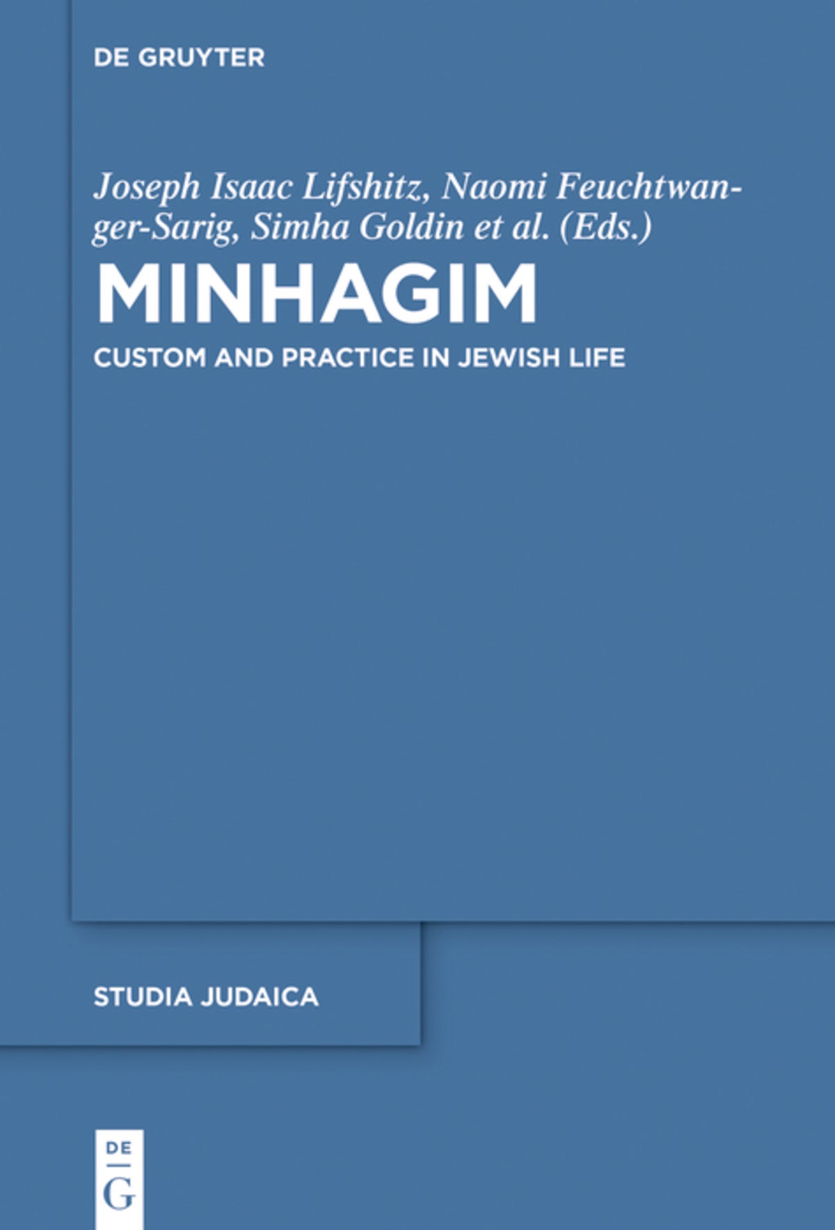Cover image for Minhagim ISBN 9783110354232