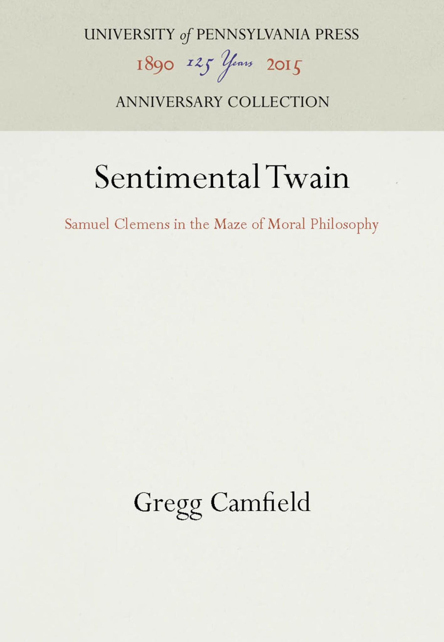 Cover image for Sentimental Twain ISBN 9780812232851