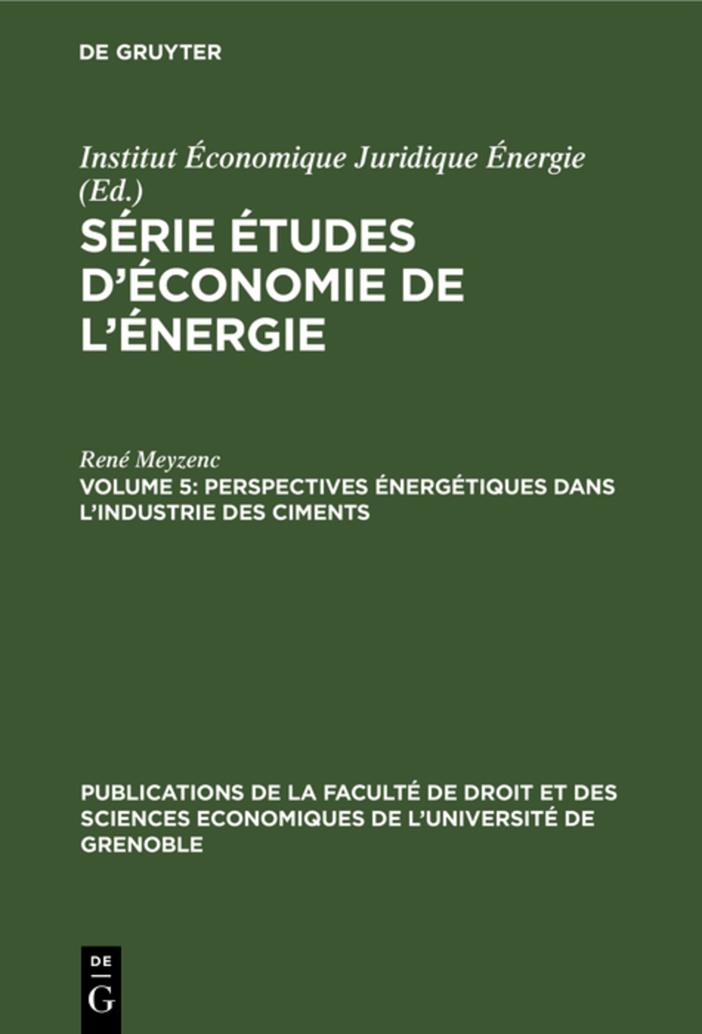 Perspectives énergétiques dans l'industrie des ciments