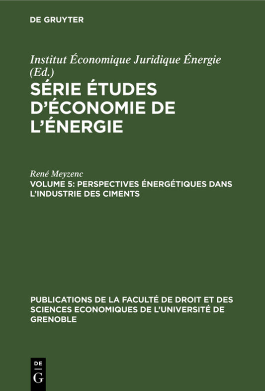 Perspectives énergétiques dans l'industrie des ciments