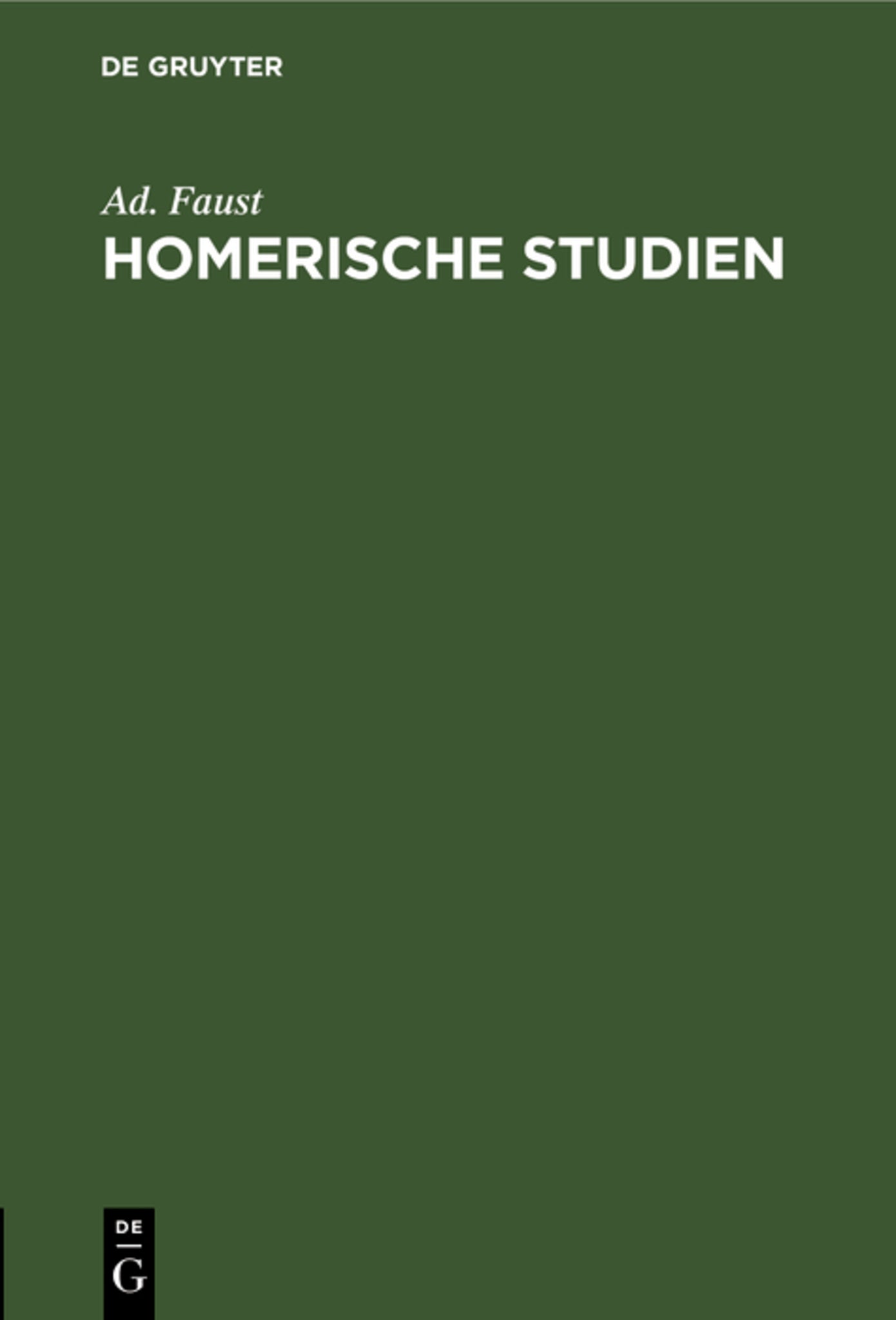 Homerische Studien