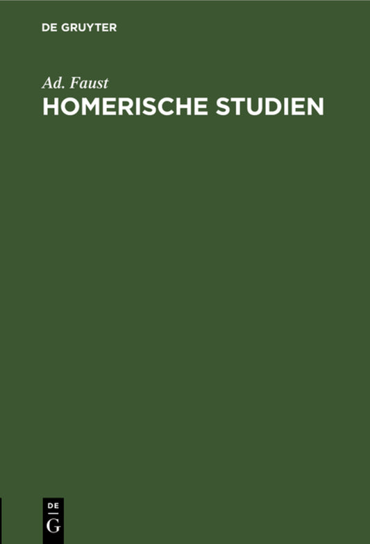 Homerische Studien