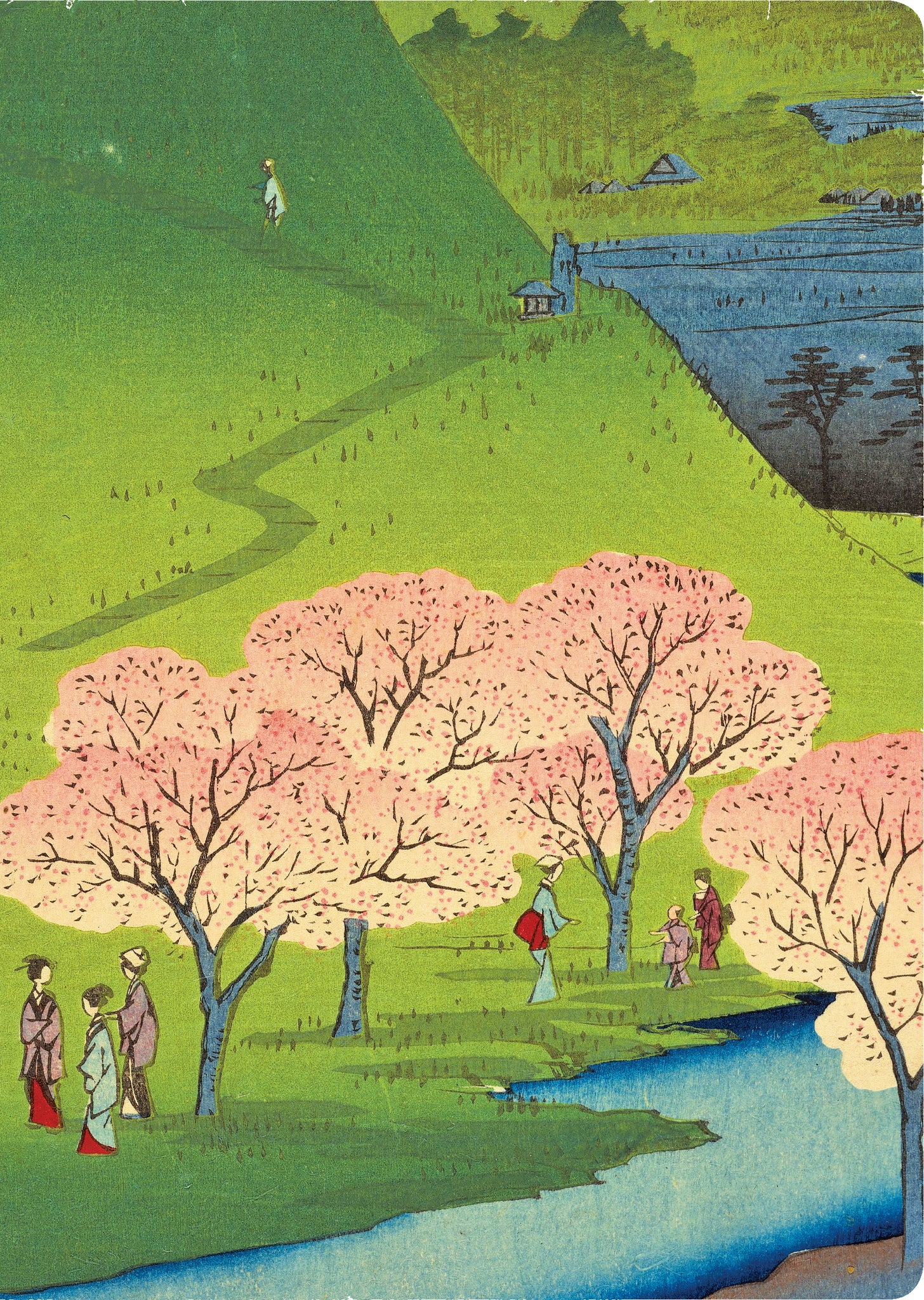 Cover image for Hiroshige Cherry Blossoms Lined Hardcover Journal ISBN 9780804855631
