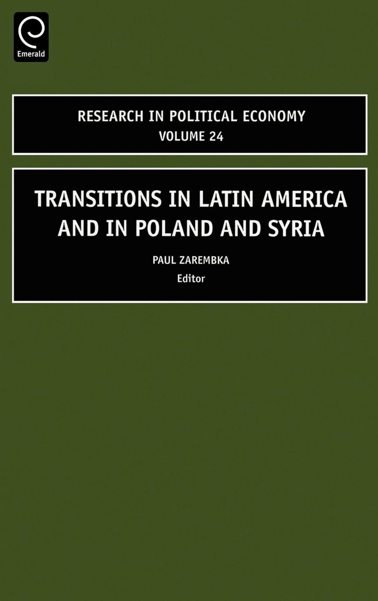 Cover image for Transitions in Latin America and in Poland and Syria ISBN 9780762313839