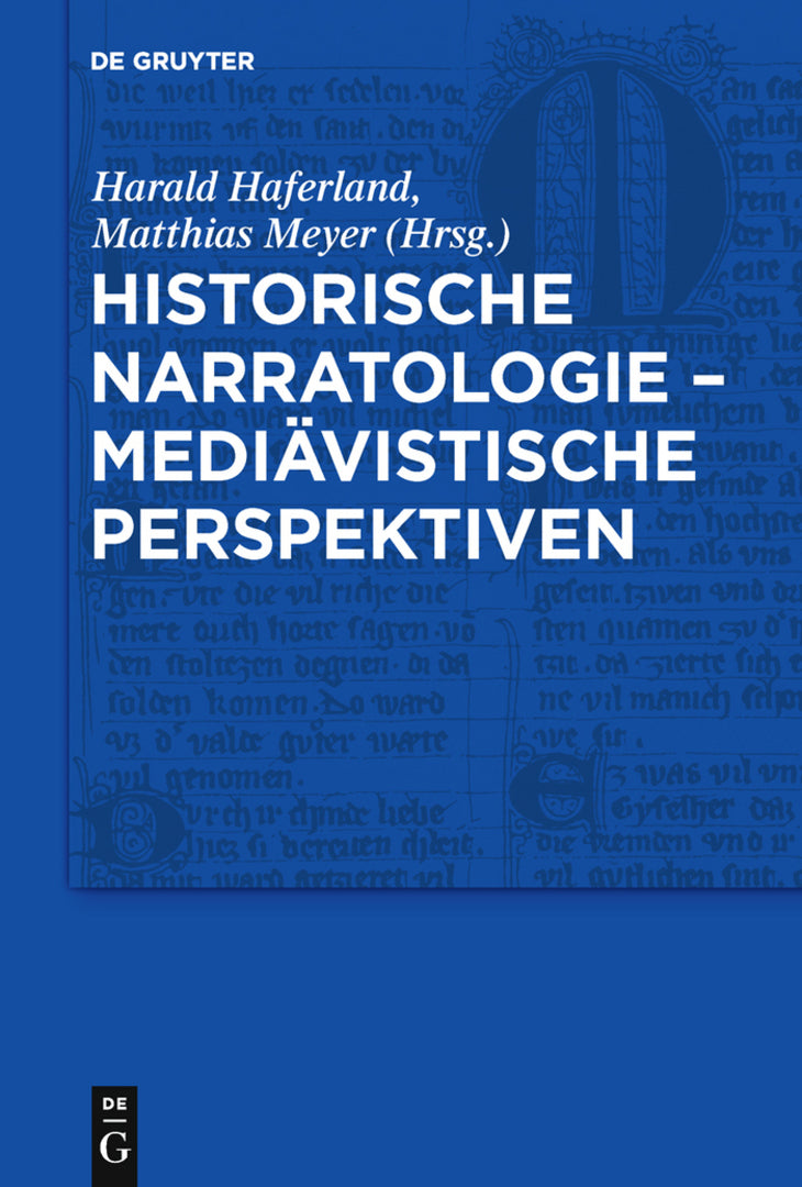 Cover image for Historische Narratologie – Mediävistische Perspektiven ISBN 9783110226256