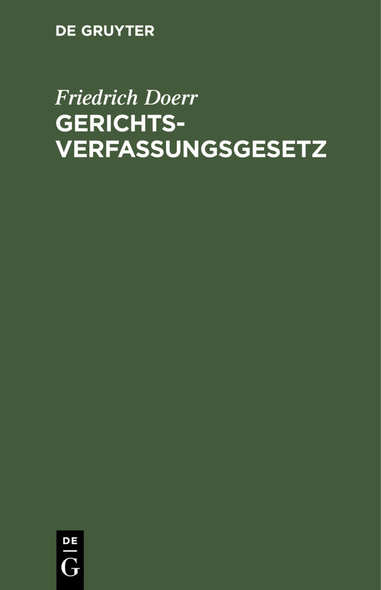 Gerichtsverfassungsgesetz