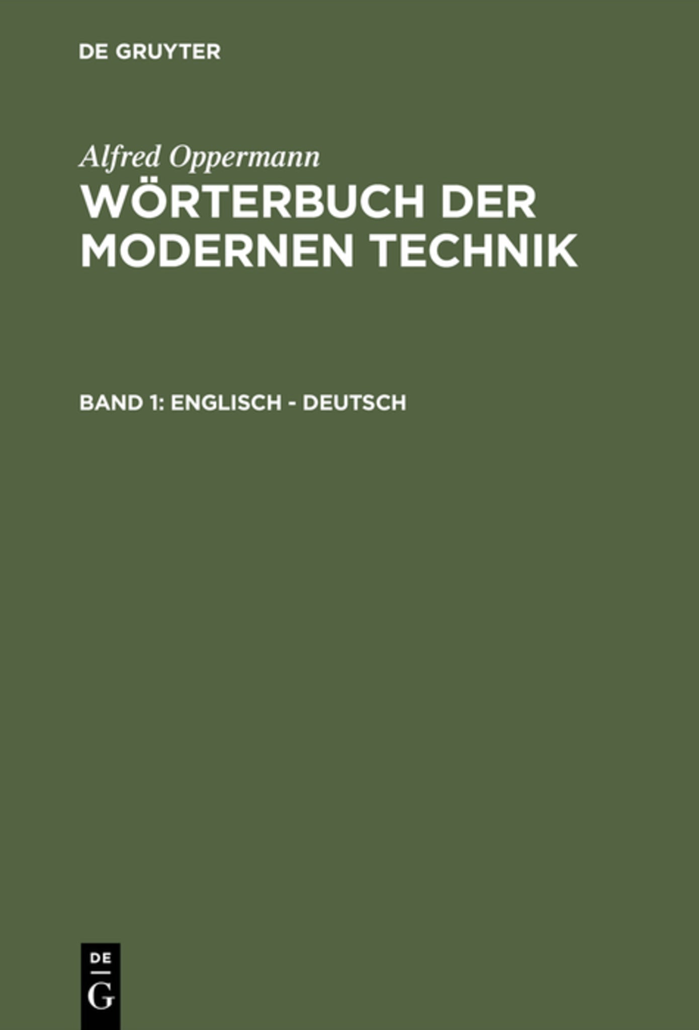 Englisch – Deutsch