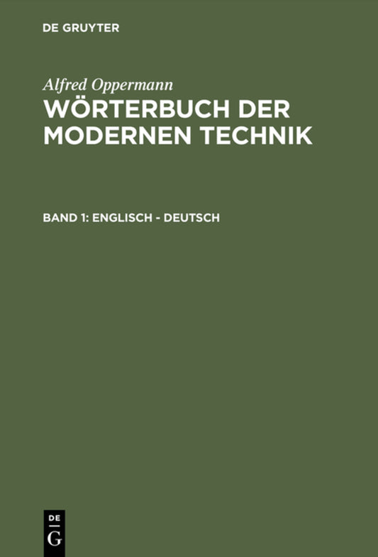 Englisch – Deutsch