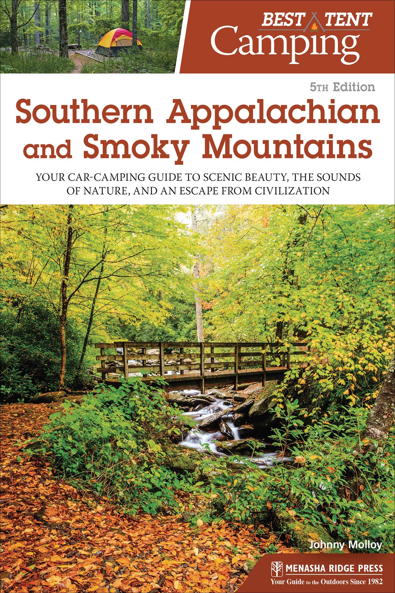 Cover image for Best Tent Camping: Southern Appalachian and Smoky Mountains ISBN 9781634042949
