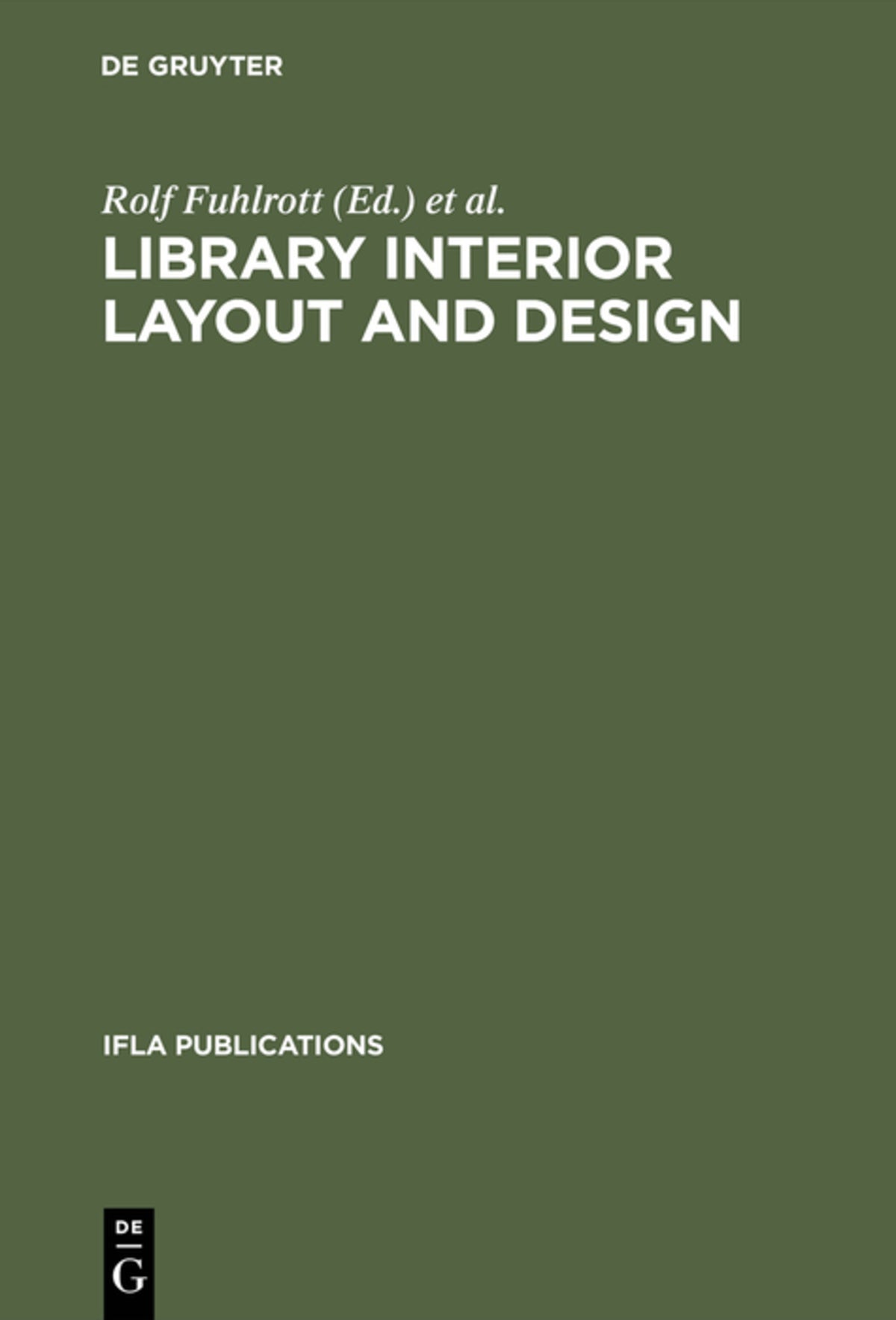 Cover image for Library interior layout and design ISBN 9783598203862