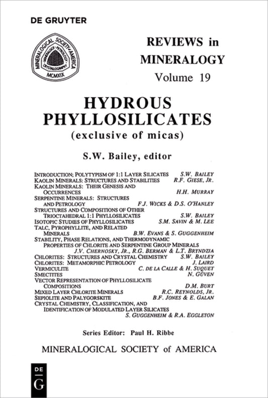 Hydrous Phyllosilicates
