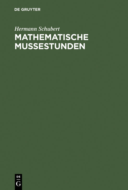 Mathematische Mußestunden