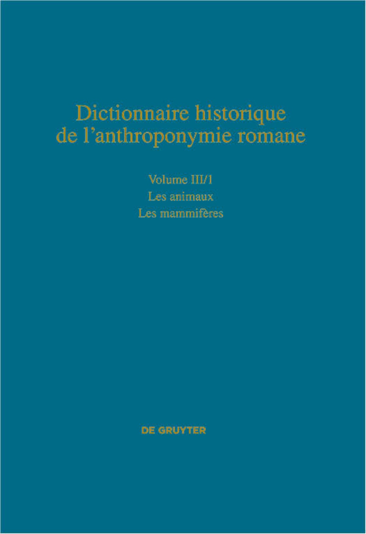 Les animaux