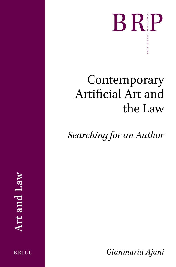 Cover image for Contemporary Artificial Art and the Law ISBN 9789004442665