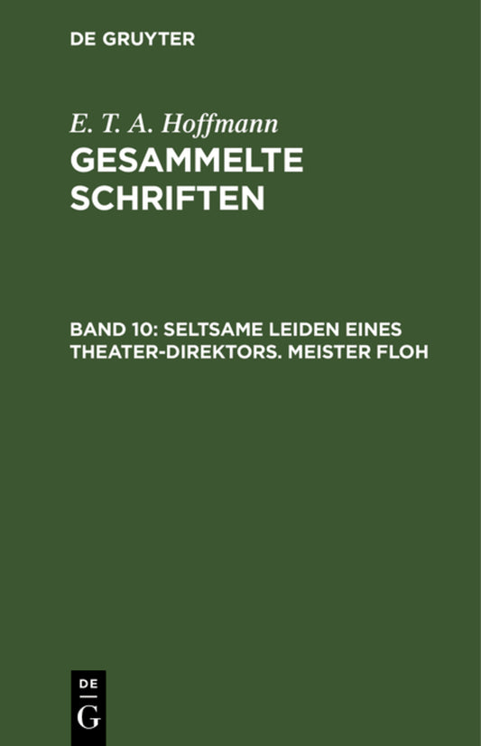 Seltsame Leiden eines Theater-Direktors. Meister Floh