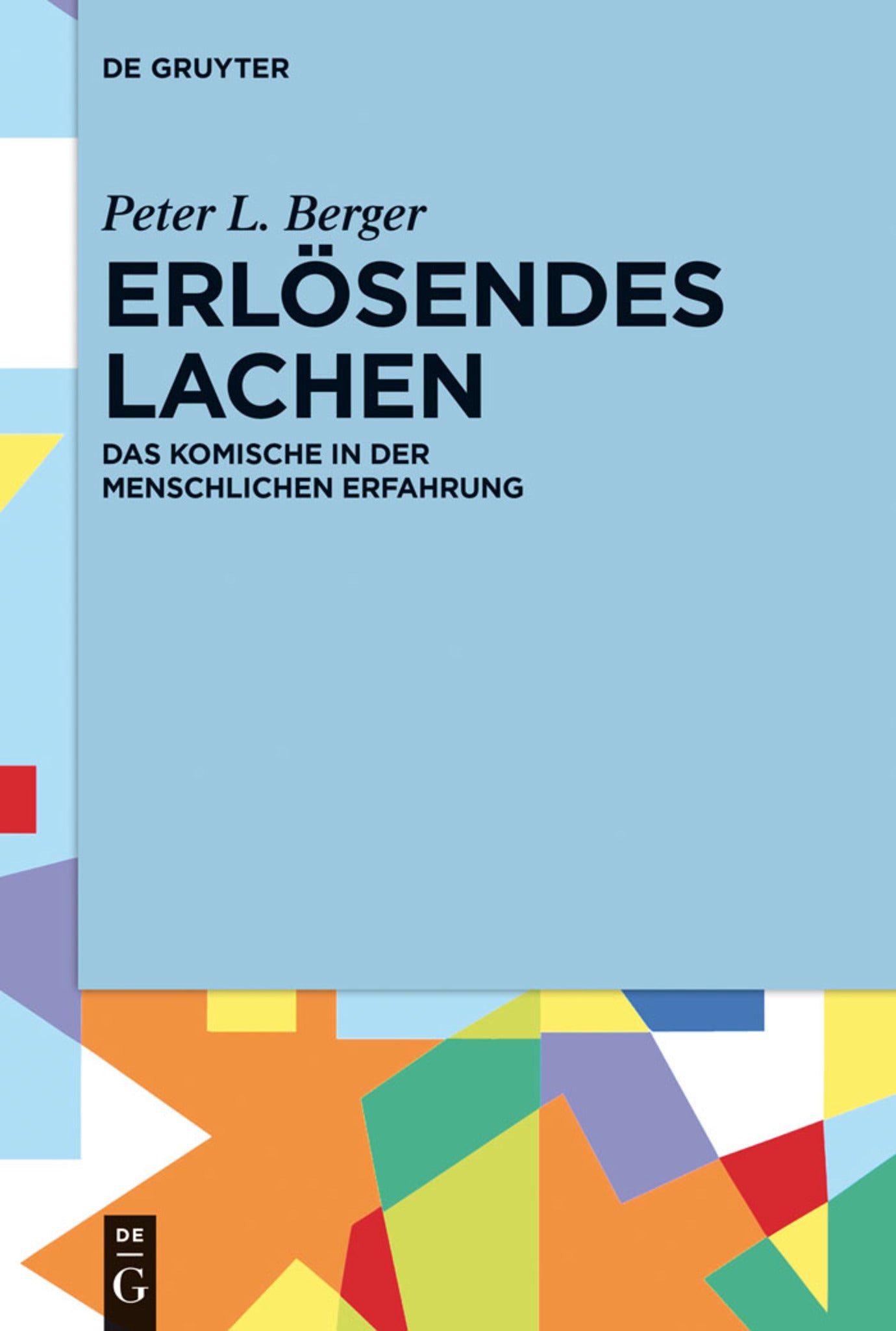 Cover image for Erlösendes Lachen ISBN 9783110359039