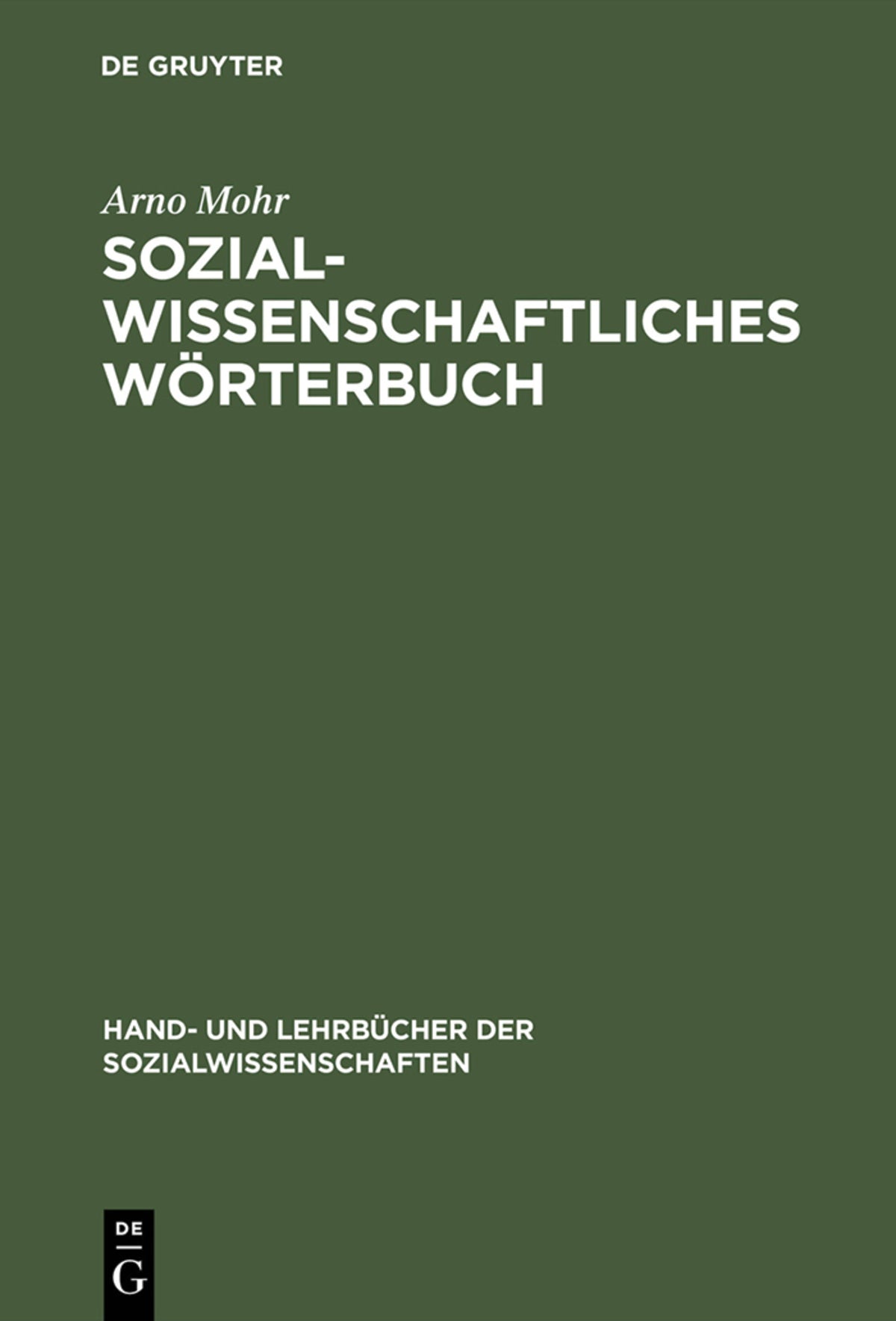 Sozialwissenschaftliches Wörterbuch