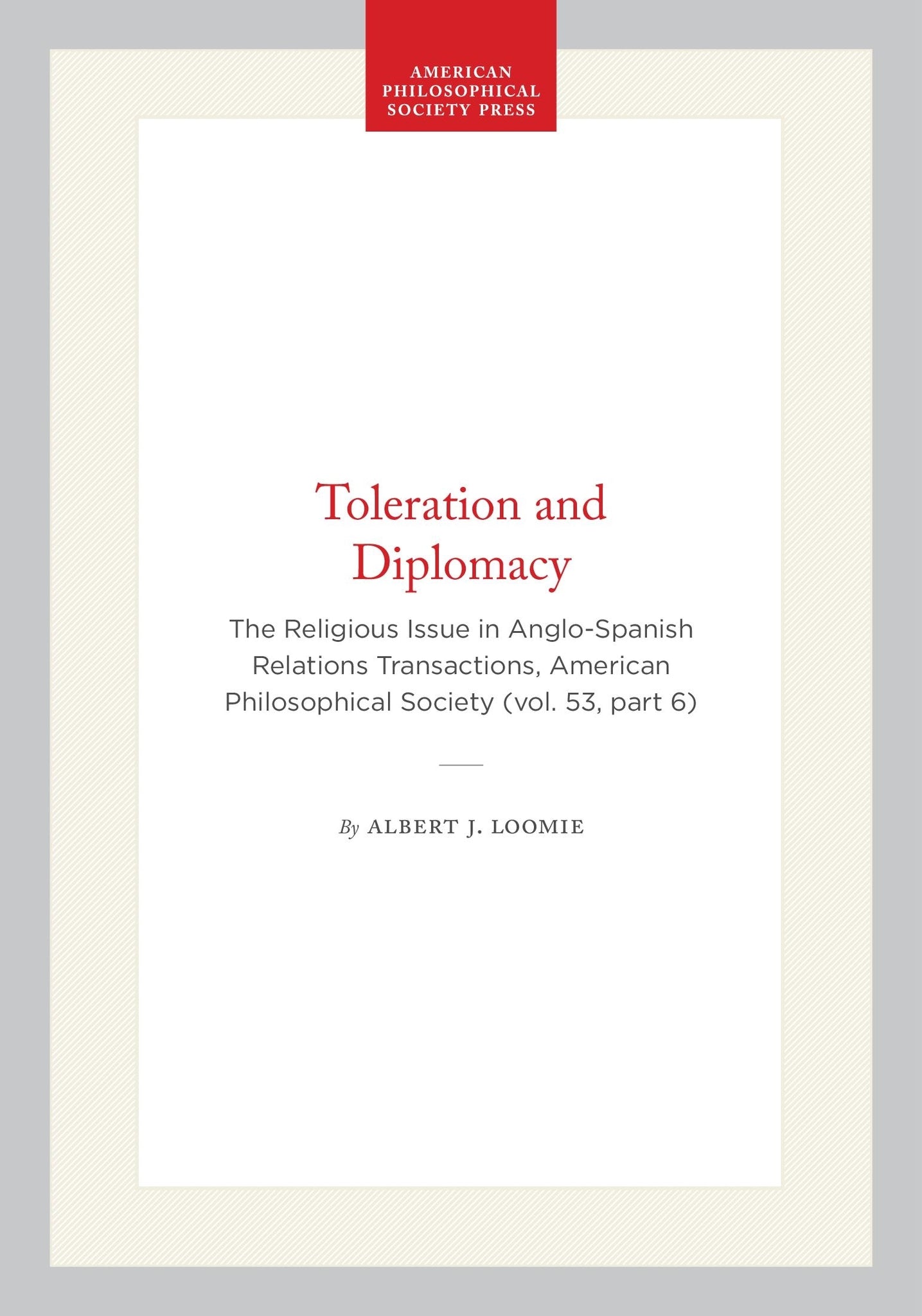Toleration and Diplomacy