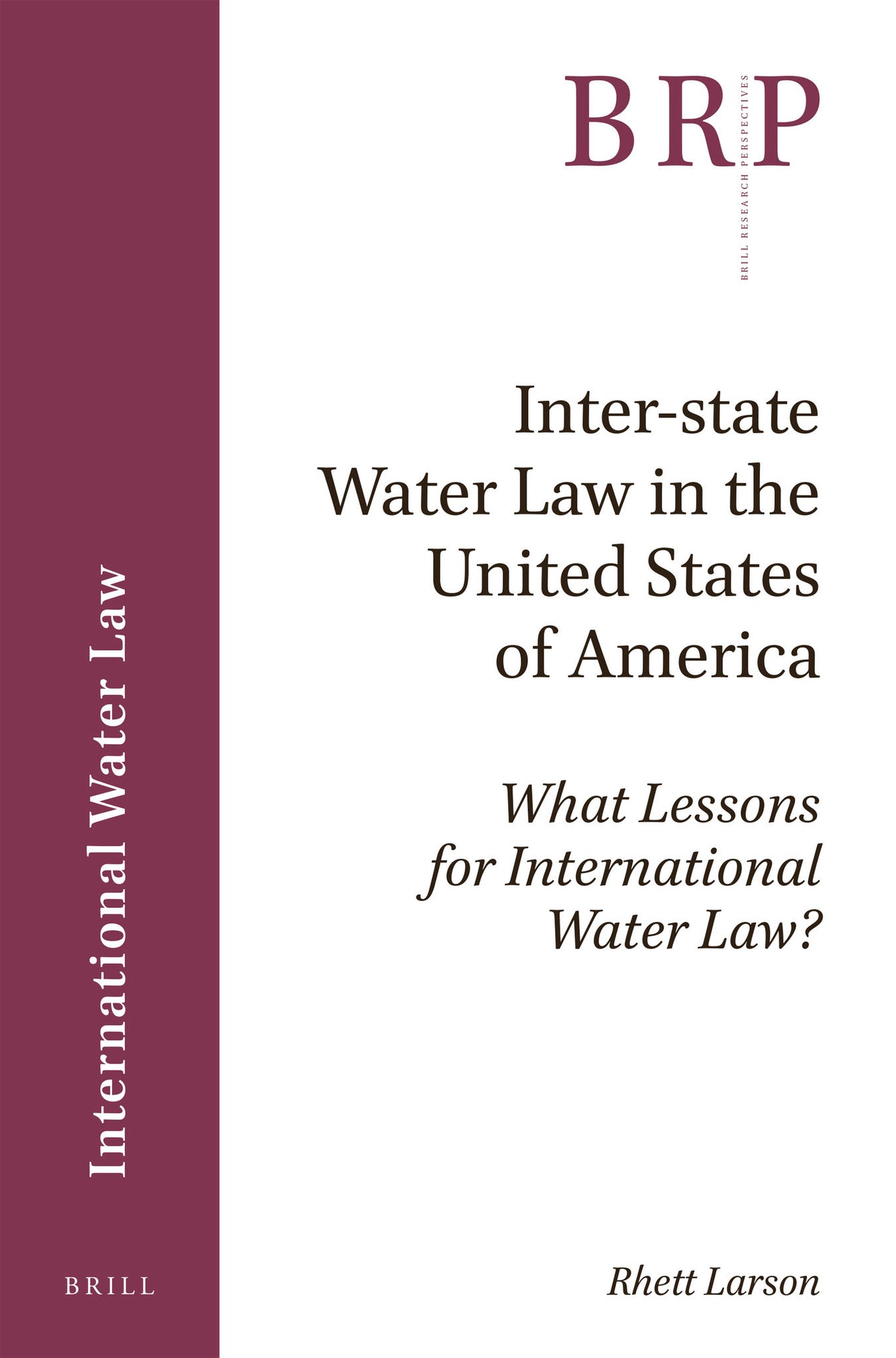 Inter-state Water Law in the United States of America