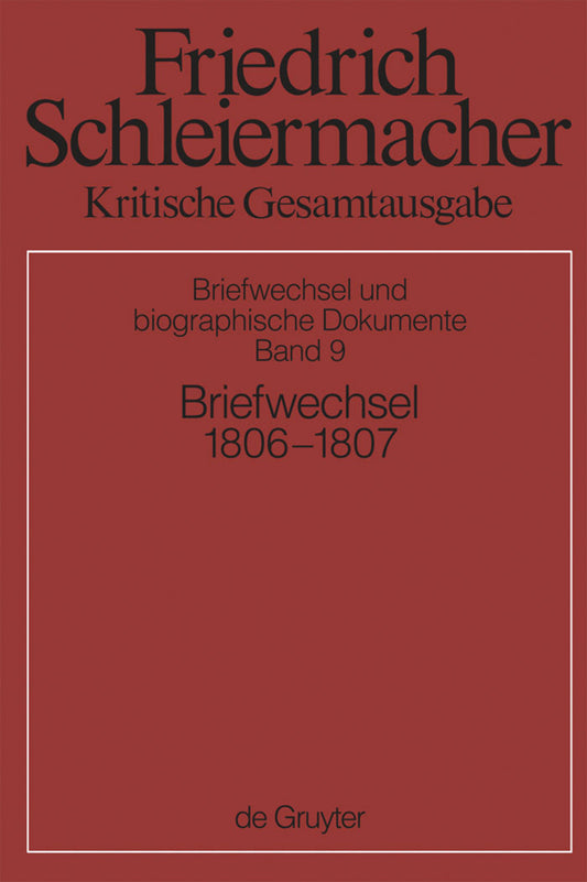 Briefwechsel 1806-1807