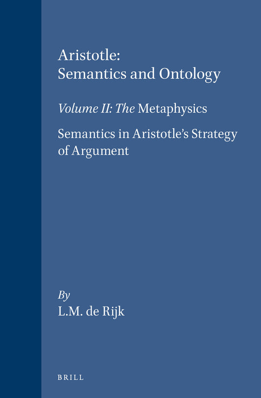 Aristotle: Semantics and Ontology