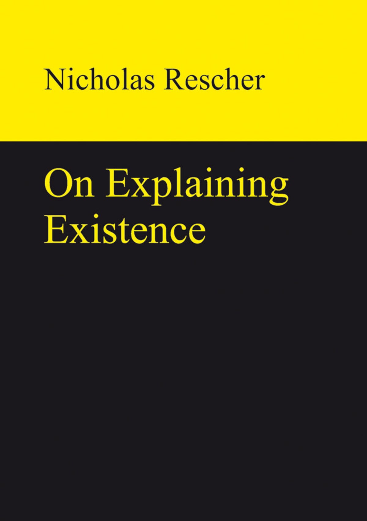 Cover image for On Explaining Existence ISBN 9783110320138