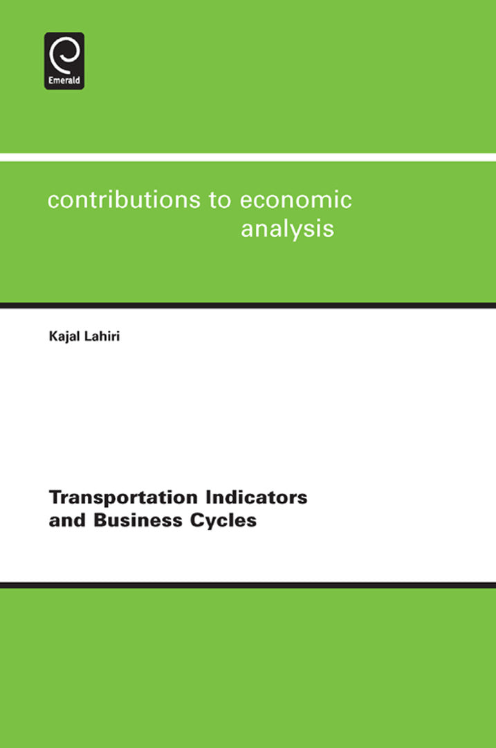 Cover image for Transportation Indicators and Business Cycles ISBN 9780857241474