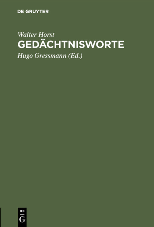 Gedächtnisworte