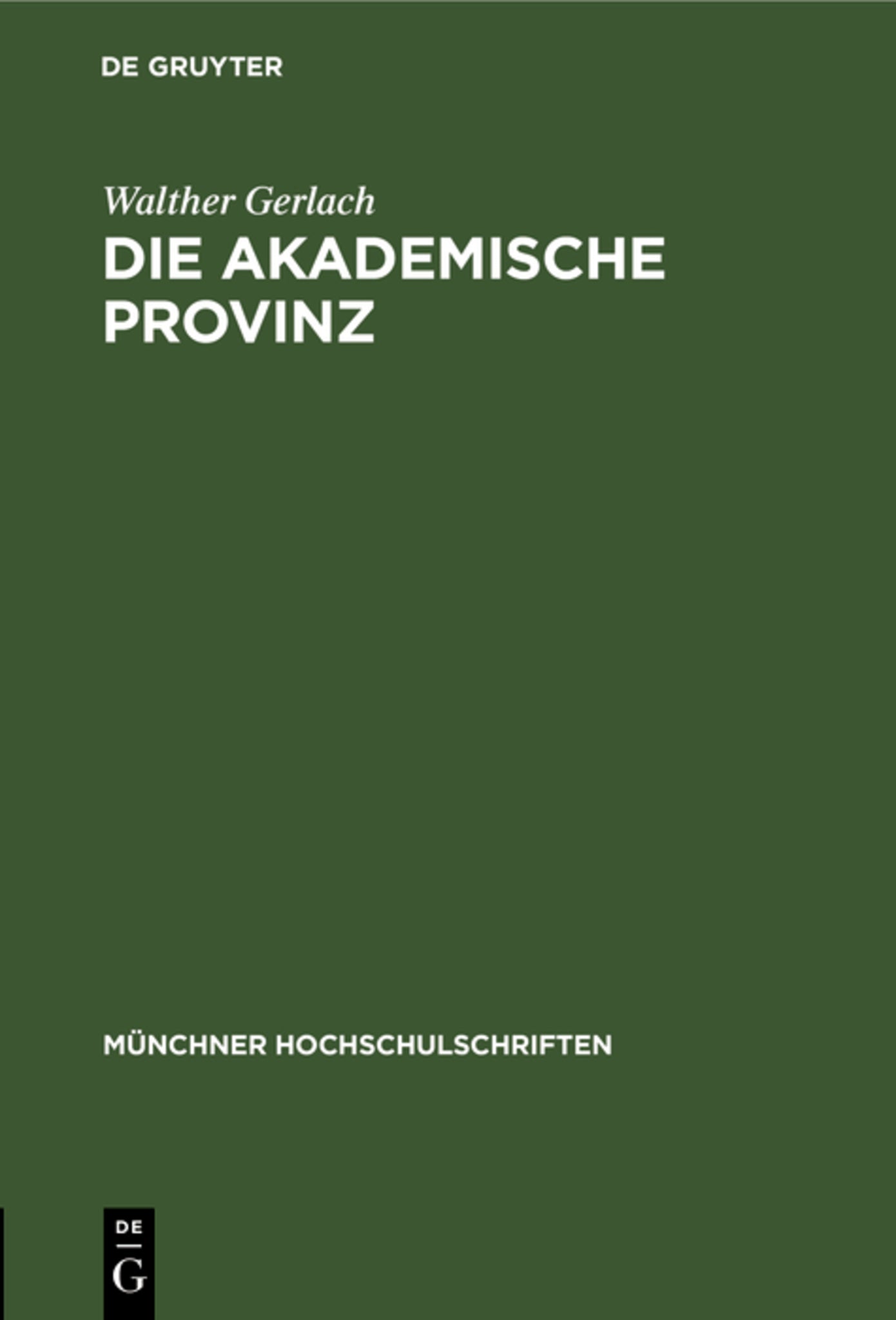 Die akademische Provinz