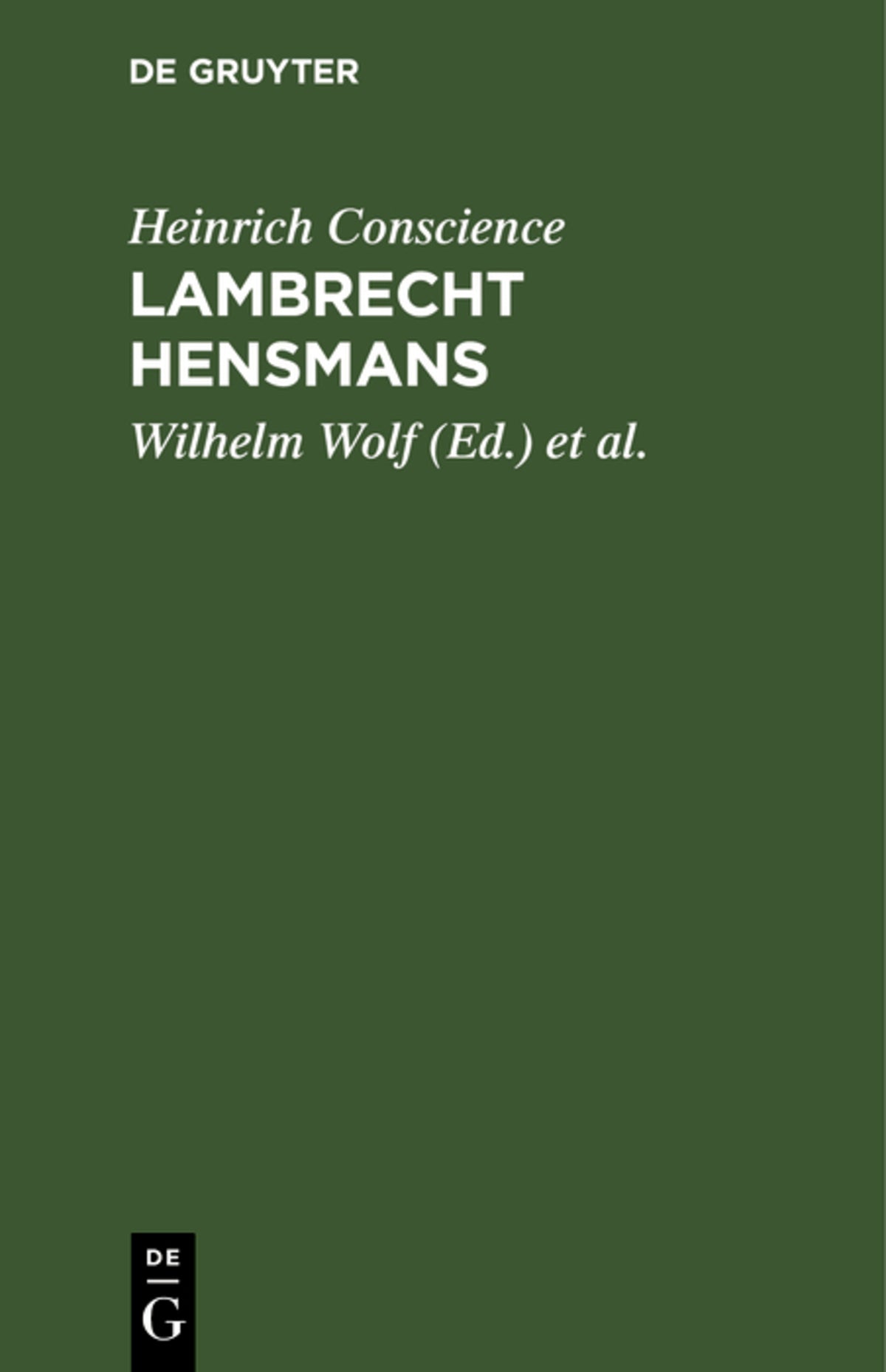 Cover image for Lambrecht Hensmans ISBN 9783112514115