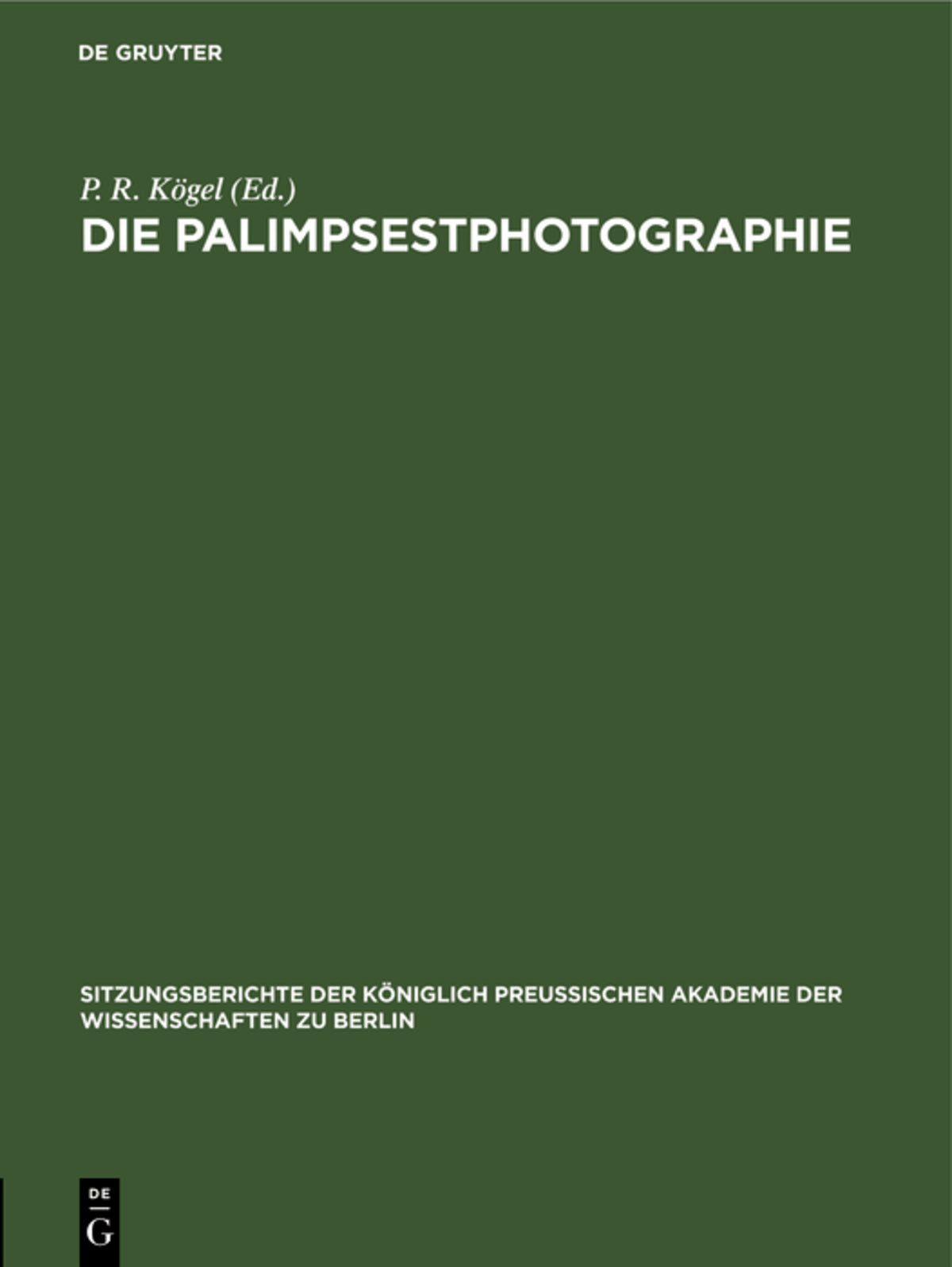 Die Palimpsestphotographie