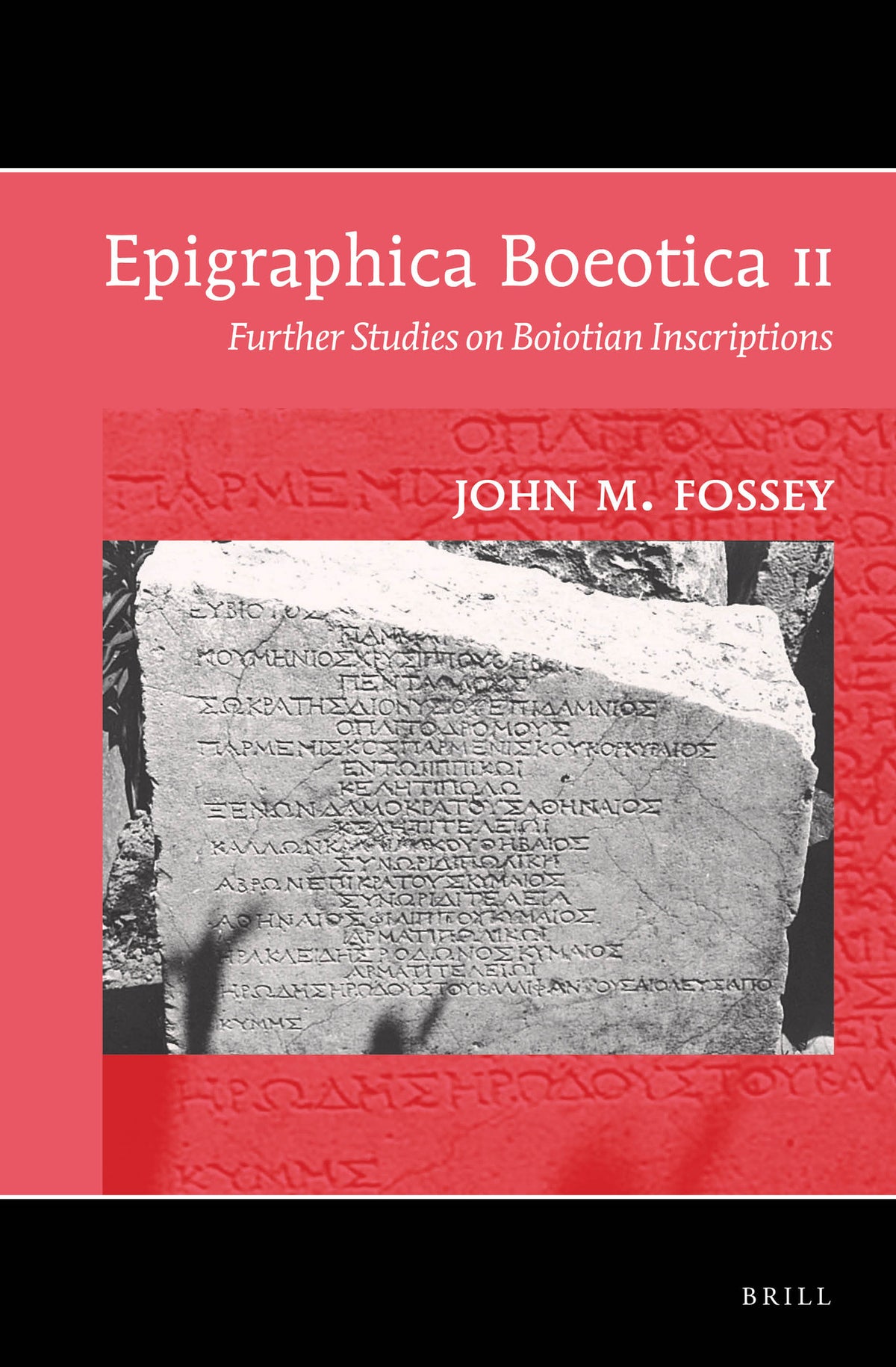Cover image for Epigraphica Boeotica II ISBN 9789004267916