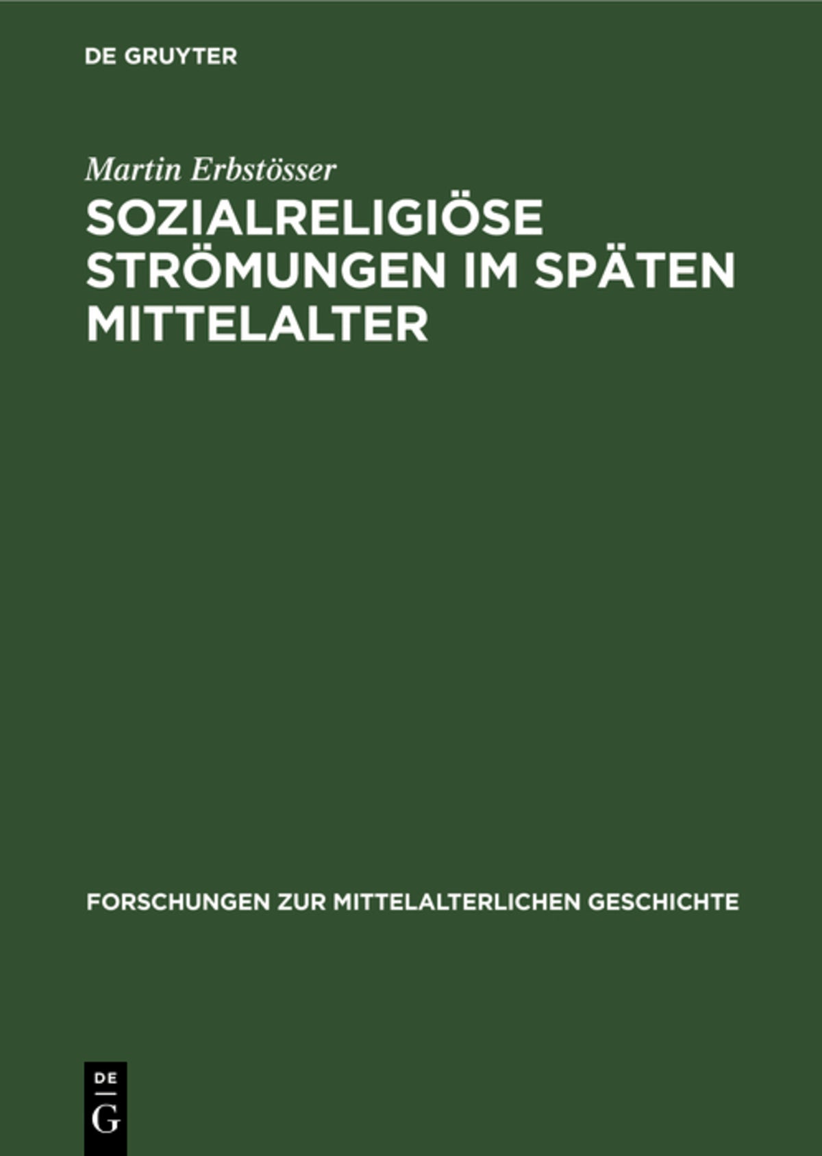 Sozialreligiöse Strömungen im Späten Mittelalter