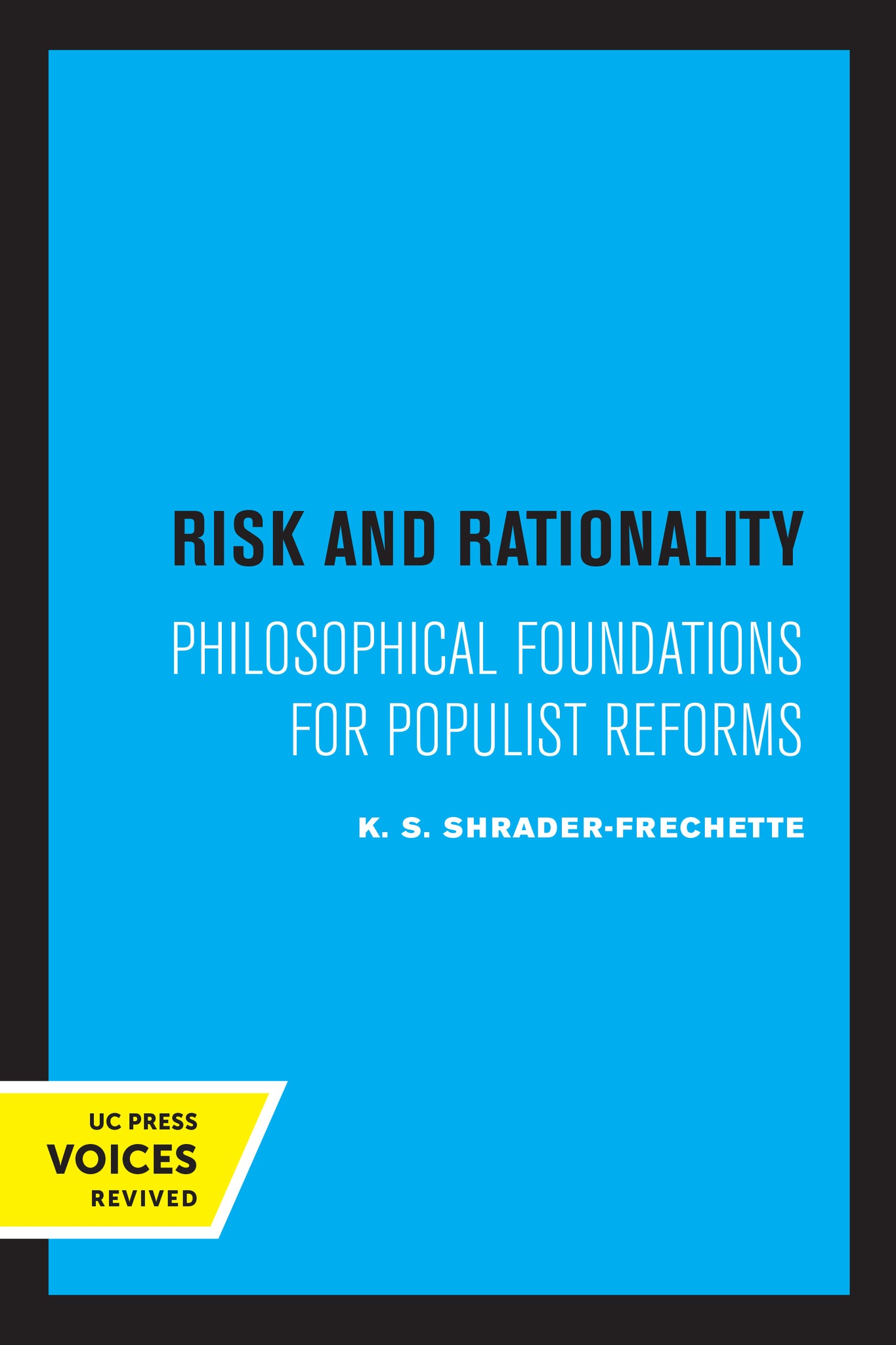 Cover image for Risk and Rationality ISBN 9780520320772