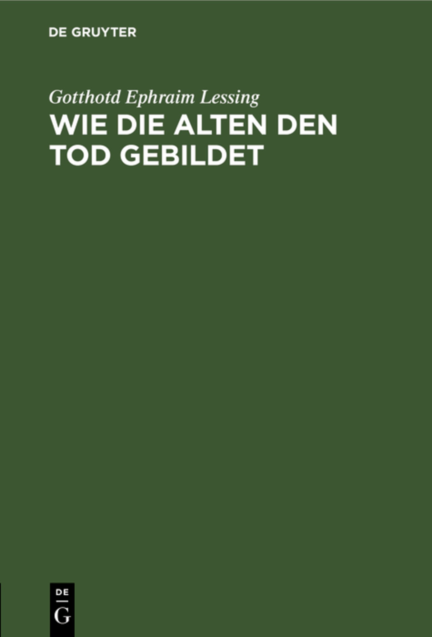Wie die Alten den Tod gebildet