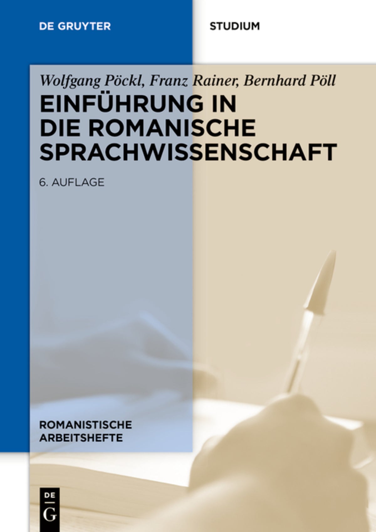 Cover image for Einführung in die romanische Sprachwissenschaft ISBN 9783110755312