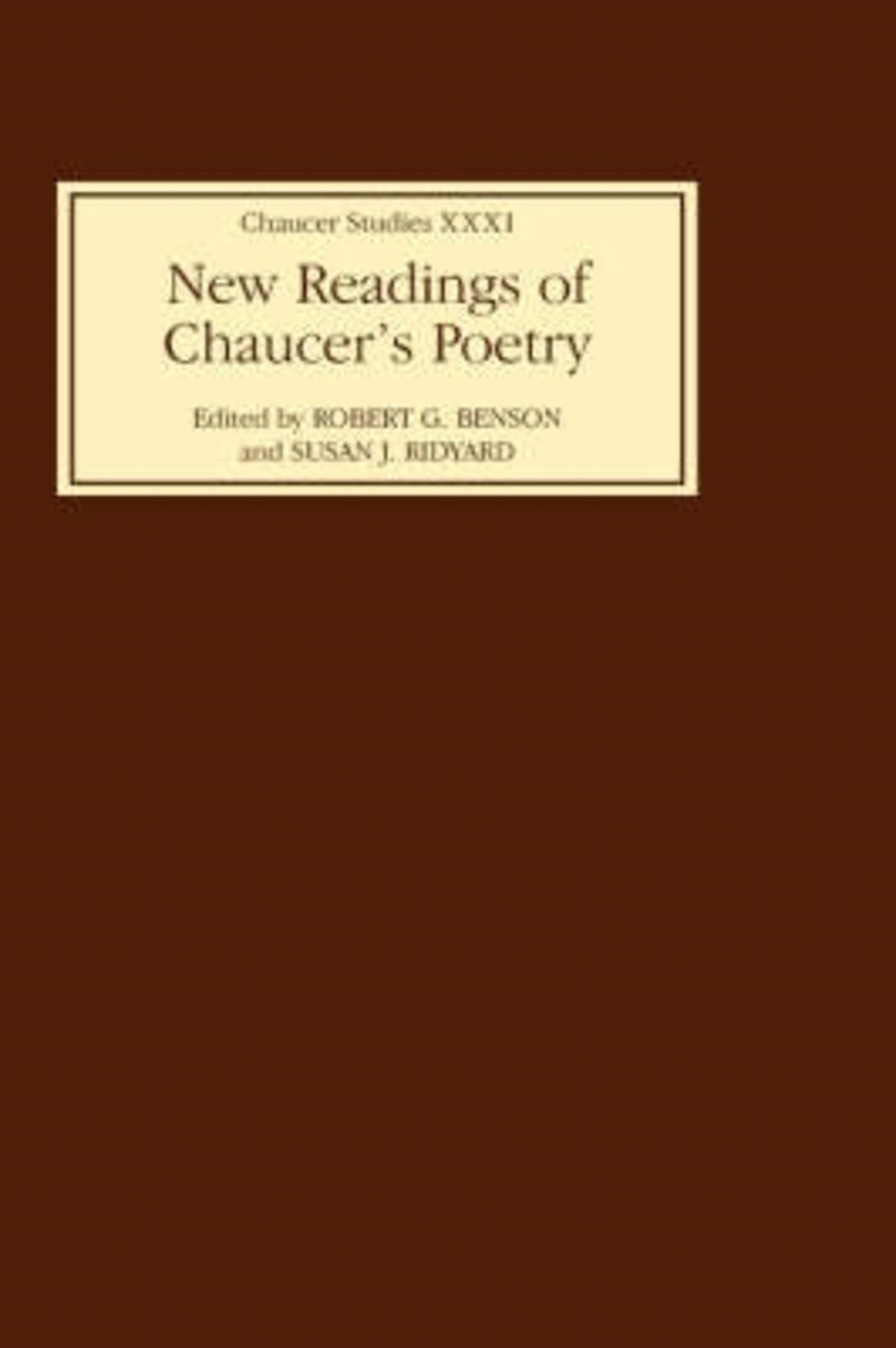 Cover image for New Readings of Chaucer's Poetry ISBN 9780859917780