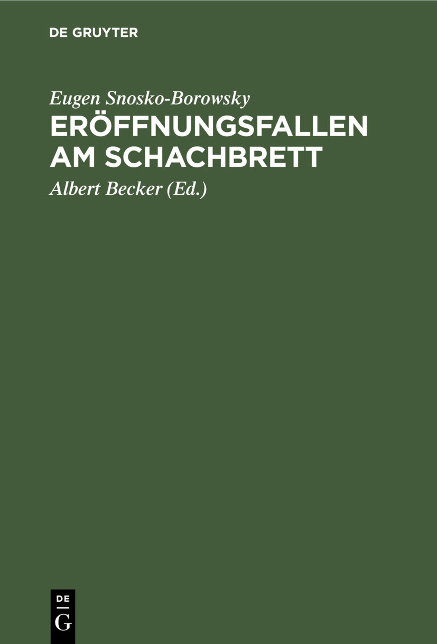 Eröffnungsfallen am Schachbrett
