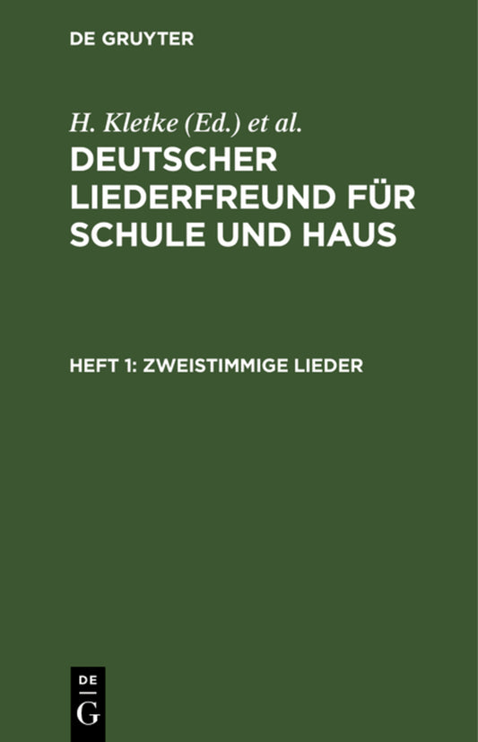 Zweistimmige Lieder
